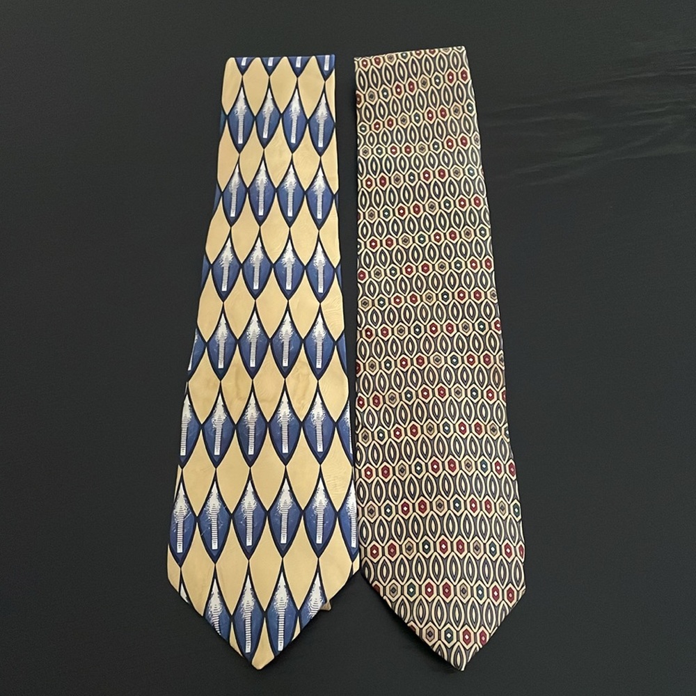 Givenchy & Dior tie ties silk vintage
